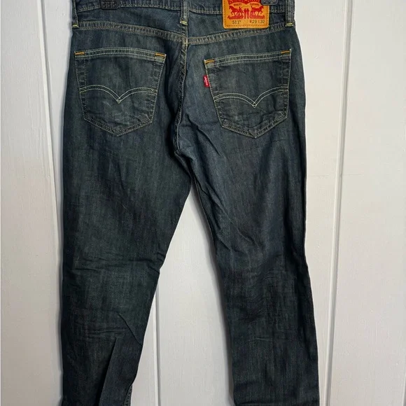 Levi's Men's Dark Blue Slim Jeans - Picture 2 of 3